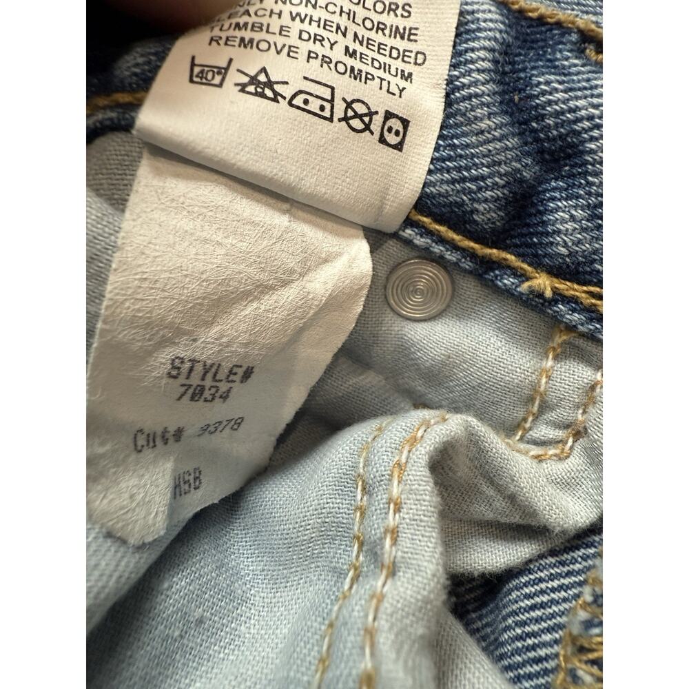 Vintage American Eagle Dungarees Size 6 Reg Made in USA Y2K 90s - Picture 9 of 12